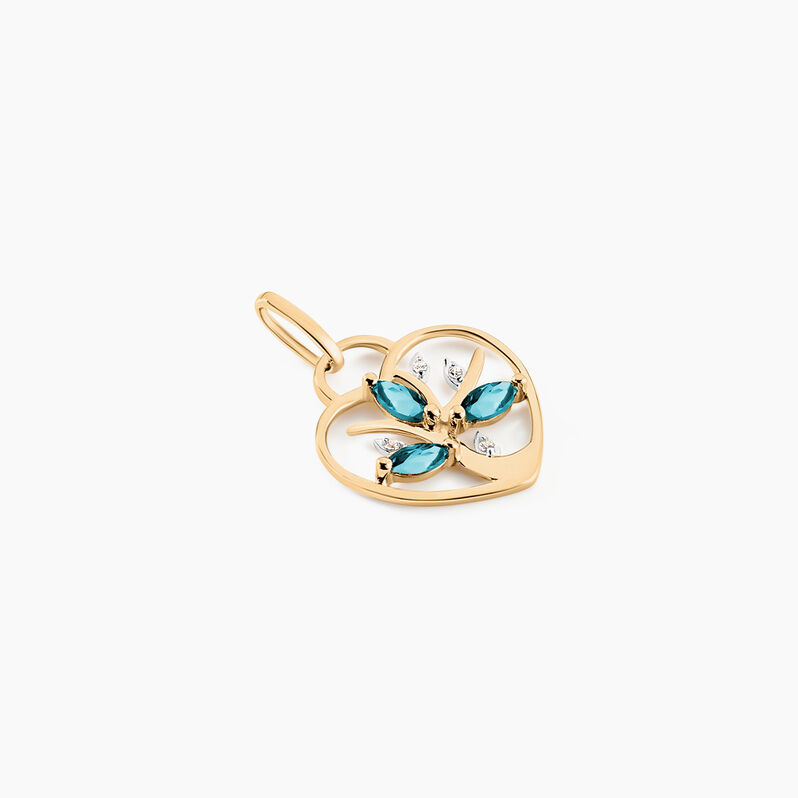 Pendentif Baylee Or Jaune Topaze Oxyde De Zirconium - Spannringe Damen | OROVIVO