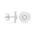 HYELANA Damen Ohrstecker Silber 925 Zirkonia Wei&szlig; Schneeflocke