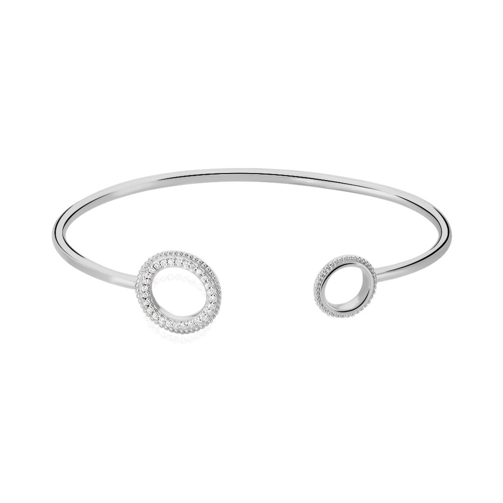 Bracelet Jonc Argent Nathalia Oxyde - Spannringe Damen | OROVIVO
