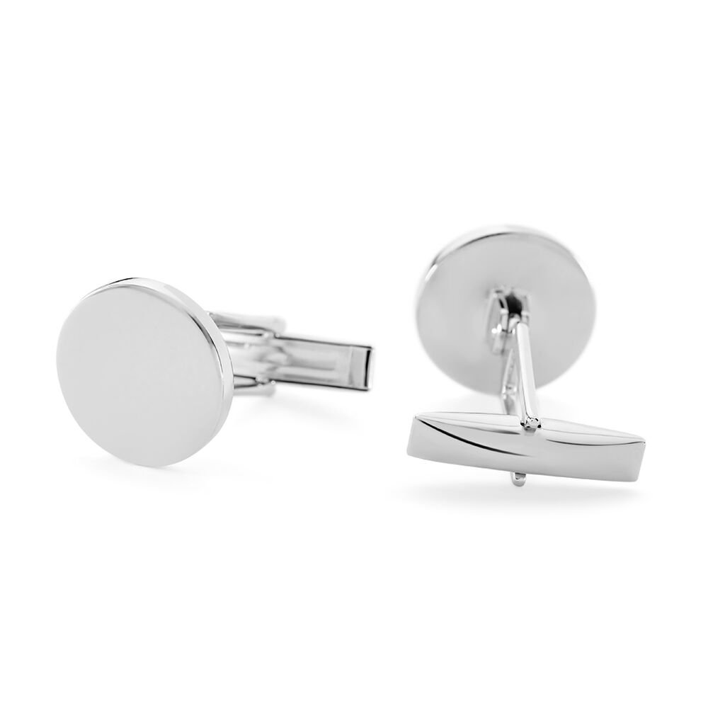 Herren Manschettenkn&ouml;pfe Silber 925 Geometrisch Liam 3,2cm