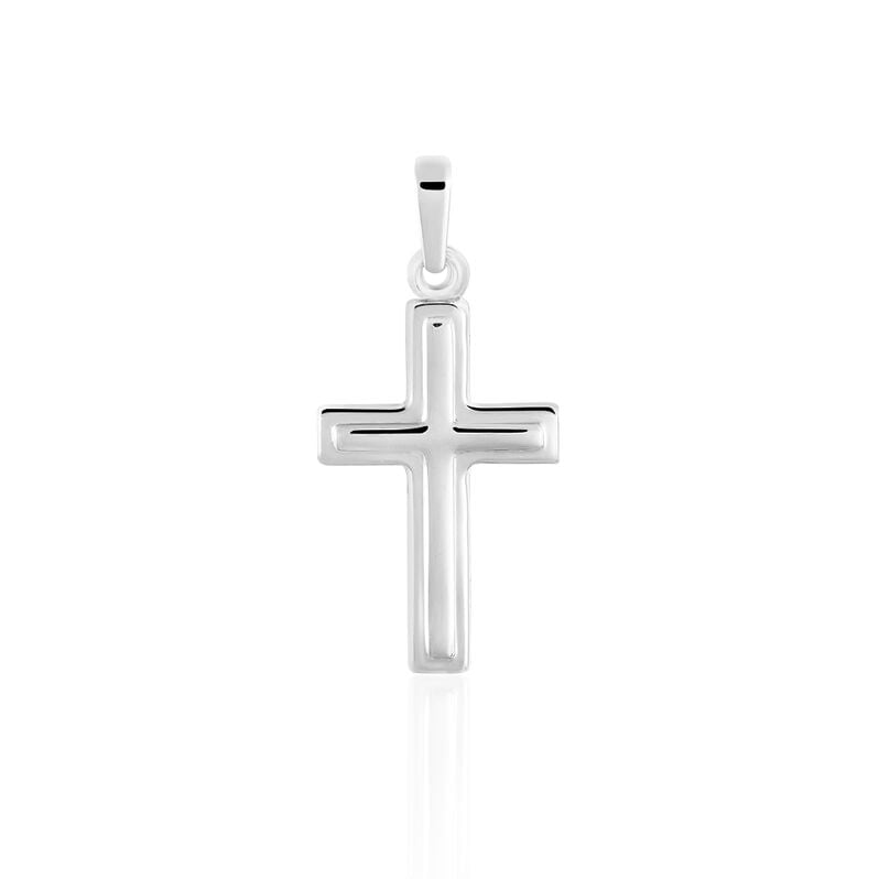 BARBARA KREUZ 2 Unisex Anh&auml;nger Silber 925 Religi&ouml;ses Kreuz - Schmuckanh&auml;nger Unisex | OROVIVO