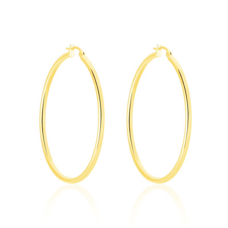 KRIM Damen Creolen Gold 585 (14 Karat) B 2 mm - Creolen Damen | OROVIVO