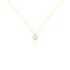 HERZ Damen Collier Gold 375 (9 Karat) Zirkonia Wei&szlig; 1,35 ct Herz
