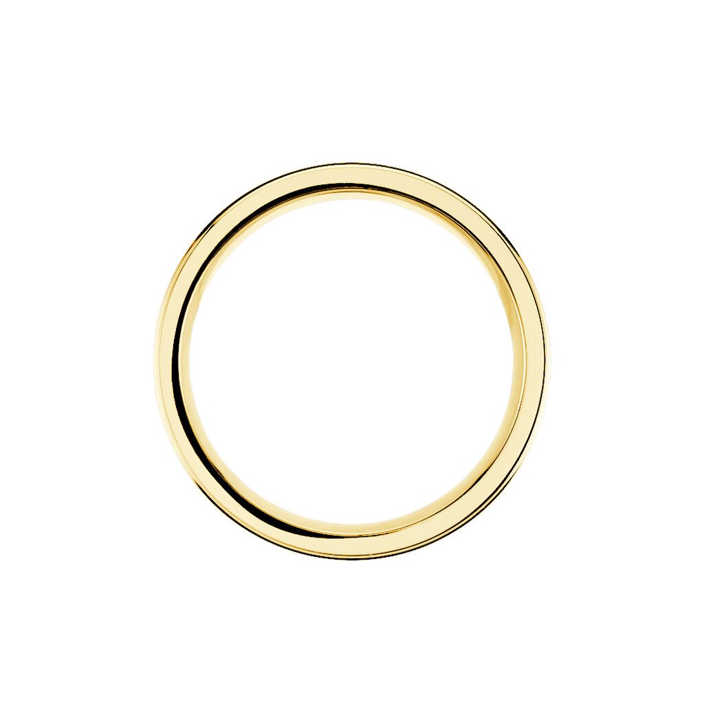 NORAH Damen Ring Titan Bicolor Gelb/Silber B 5 mm