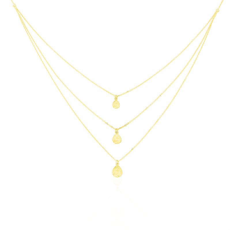 BATA Damen Collier Gold 375 (9 Karat) Oval - Halsketten Damen | OROVIVO