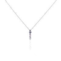 Damen Collier Silber 925 Zirkonia Multicolour Ina 1