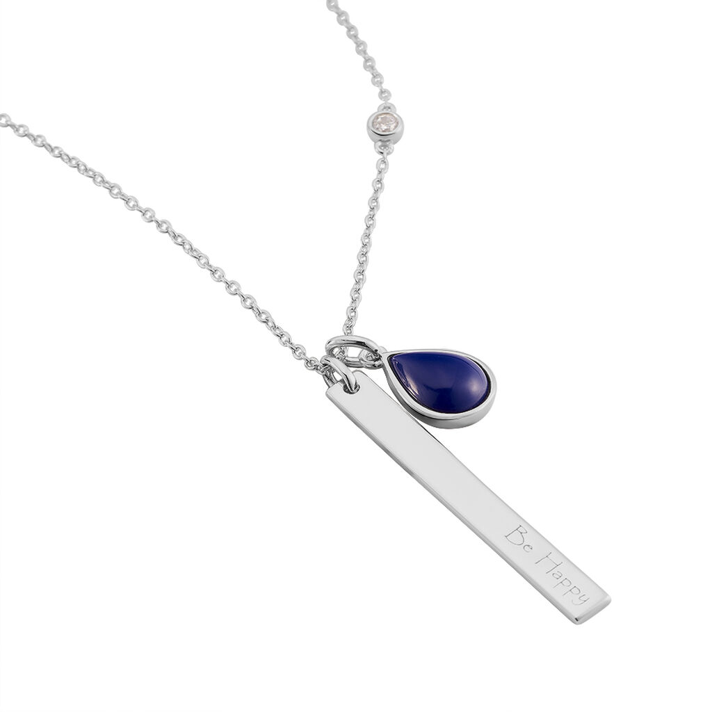 Damen Halskette Silber 925 Glasstein - Halsketten Damen | OROVIVO