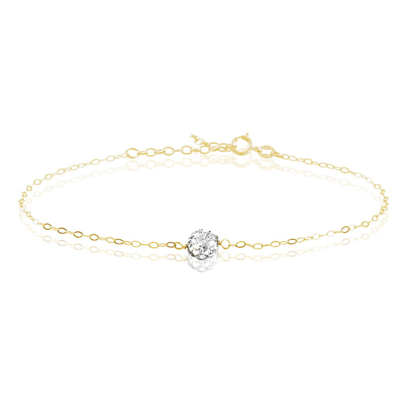 Bracelet Elyanah Or Jaune Strass - Spannringe Damen | OROVIVO