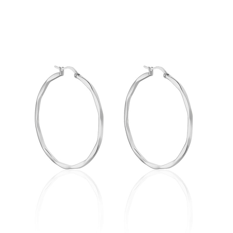 Damen Creolen Edelstahl B 1 mm - Creolen Damen | OROVIVO