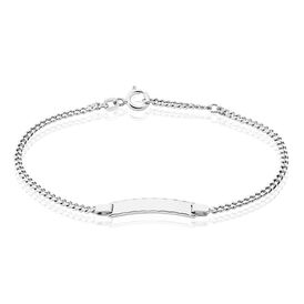 Damen ID Armband Panzerkette Silber 925 gravierbar - ID-Armbänder Damen | OROVIVO