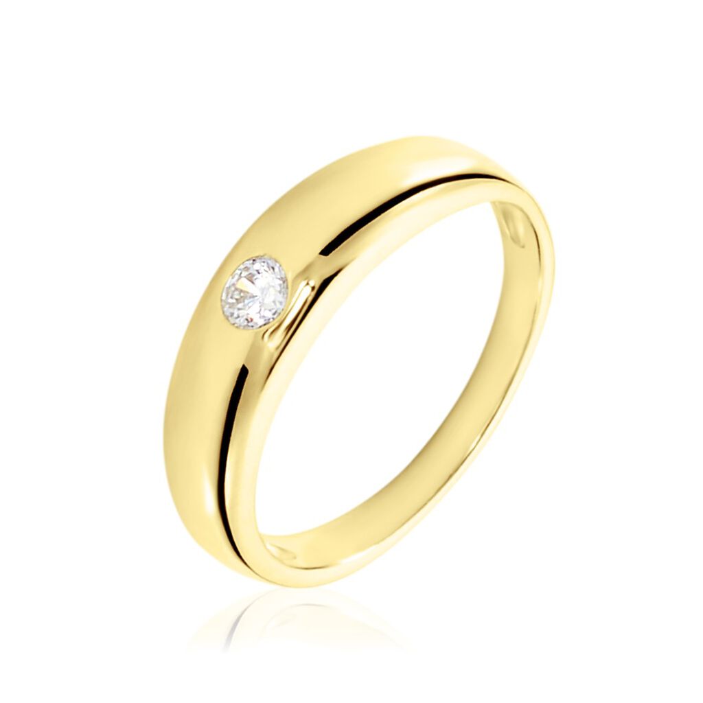 TAUFRING Kinder Anhänger Gold 333 (8 Karat) Zirkonia Weiß, Anhänger mit Stein