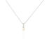 ANGELA Damen Collier Silber 925 Zuchtperle Perlmutt