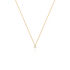 MONOPOLI Damen Collier Gold 585 (14 Karat) Diamant Wei&szlig; 0,16 ct