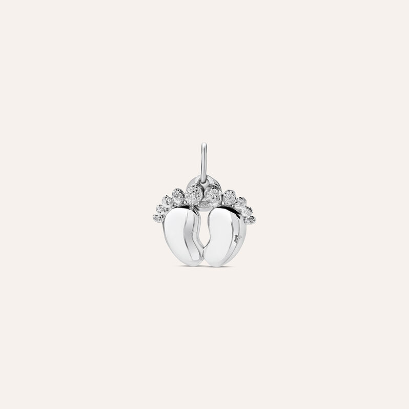Pendente Love Beats Argento Rodiato - Spannringe Damen | OROVIVO