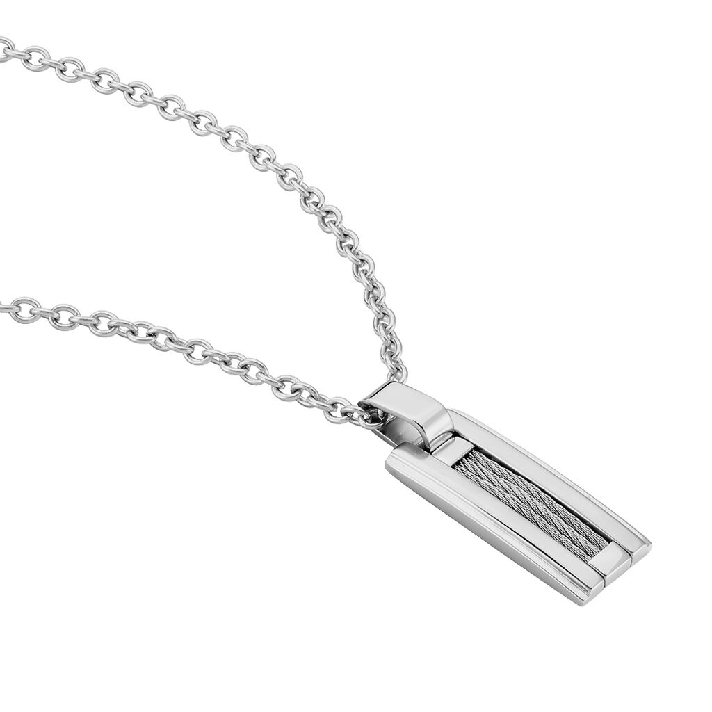 Collier Acier Blanc - Spannringe Herren | OROVIVO