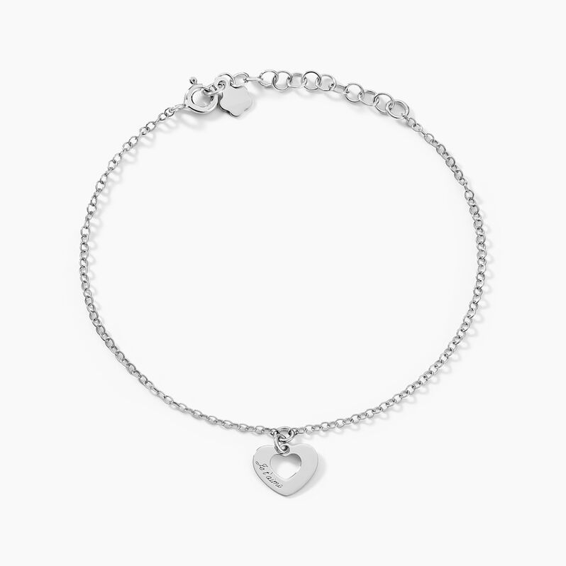 Bracelet Danielae Argent Blanc - Spannringe Damen | OROVIVO