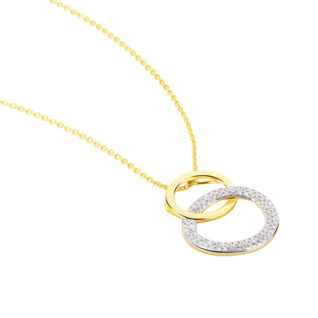 Collier Or Jaune Daniyah Cercles Diamant - Spannringe Damen | OROVIVO