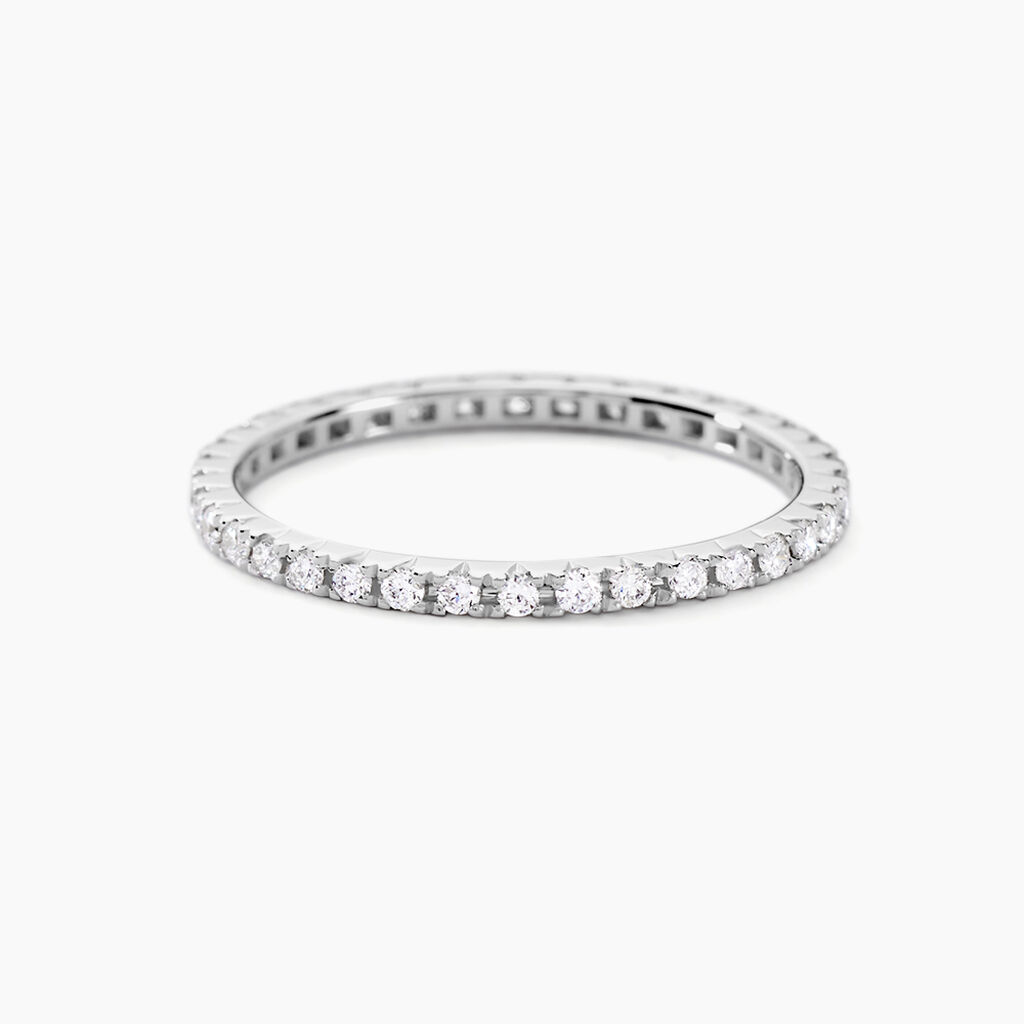 Alliance Pristina Tour Complet Or Blanc Diamant - Spannringe Damen | OROVIVO