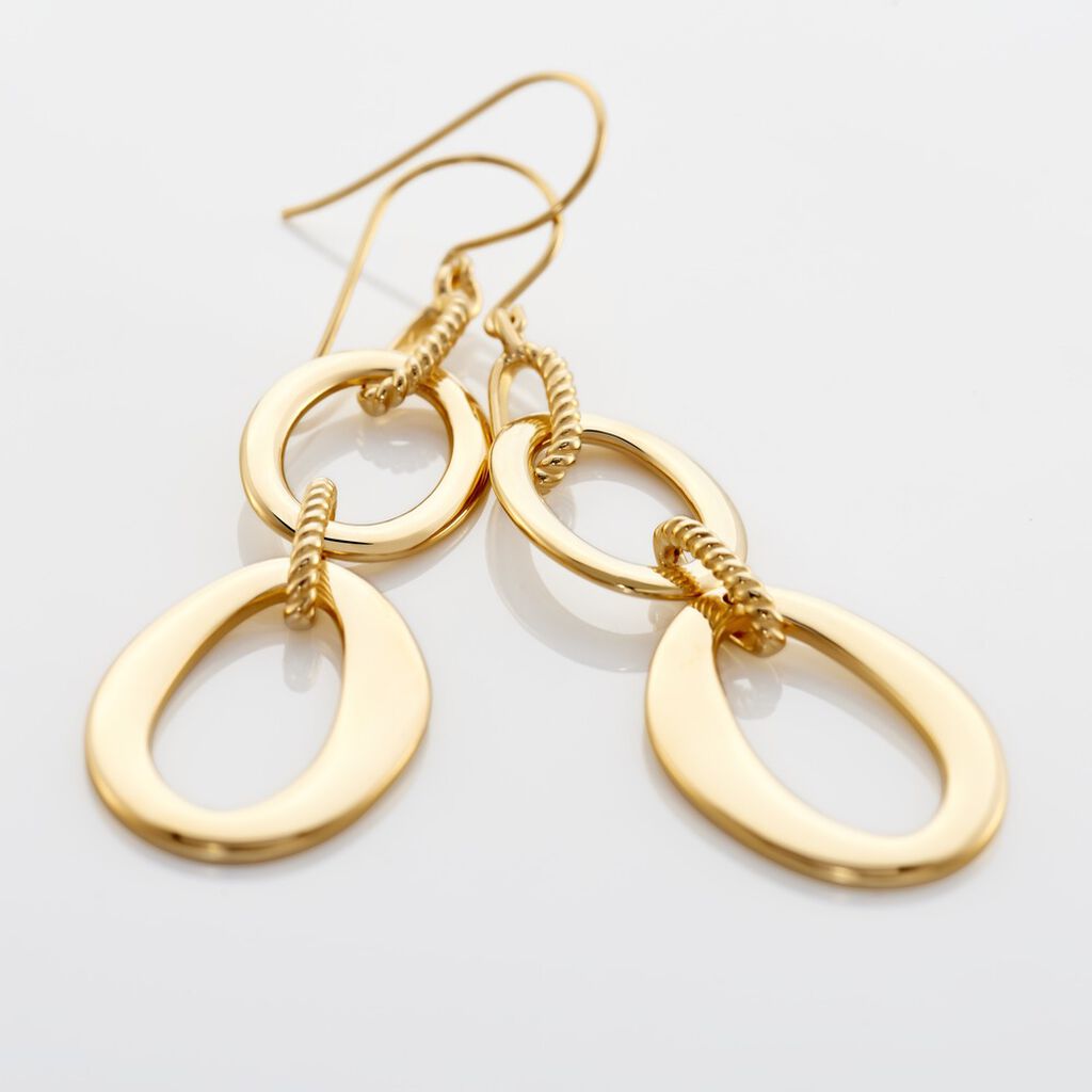 Damen Ohrhänger Messing Gold plattiert - Ohrhänger Damen | OROVIVO