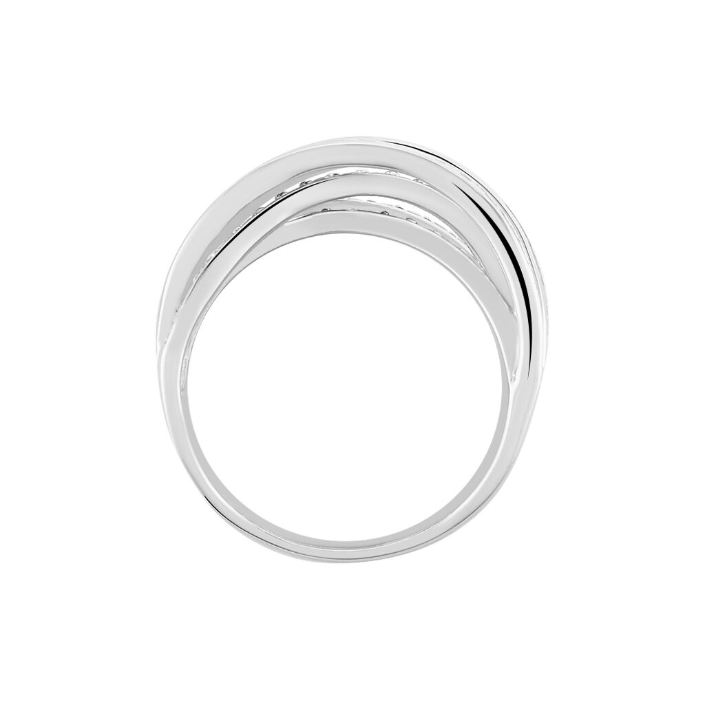 RINA Damen Ring Silber 925 Zirkonia Wei&szlig; 3,12 ct