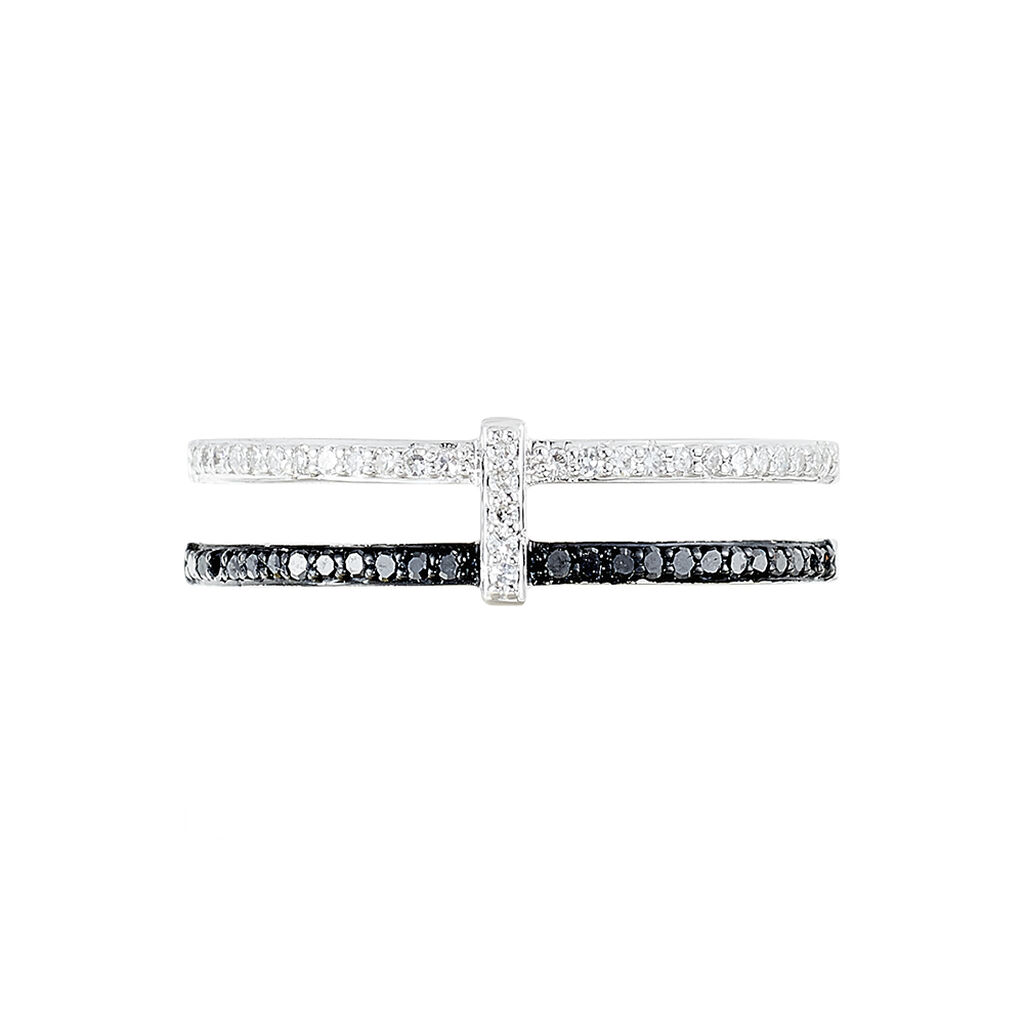 Bague Nao Or Blanc Diamant - Spannringe Damen | OROVIVO