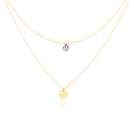 Damen Halskette Gold 375 Ametyst - Ketten mit Stein Damen | OROVIVO