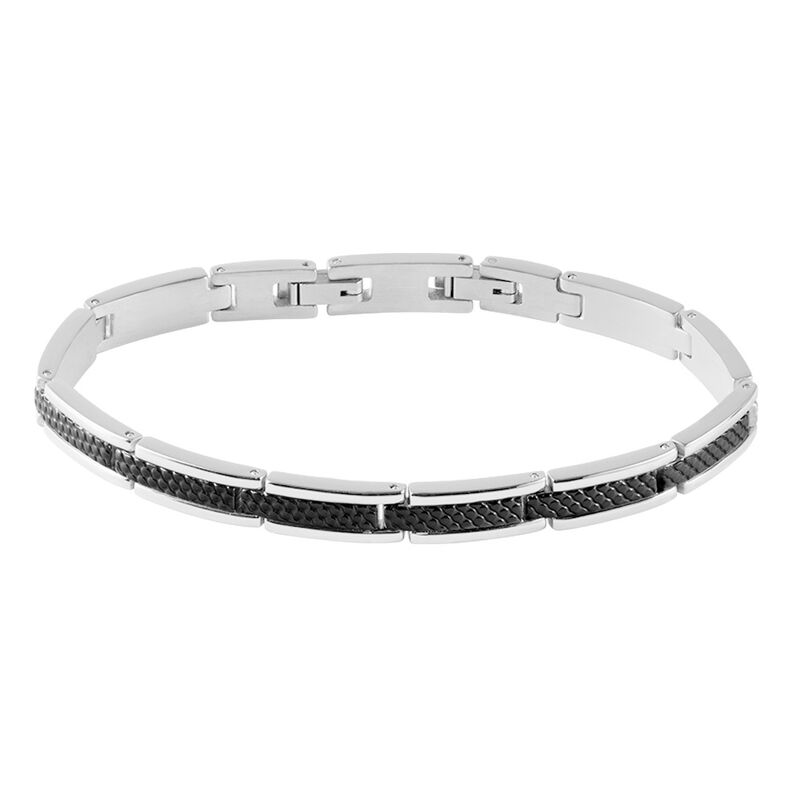 Herrenarmband Edelstahl Schwarz - Armbänder mit Anhänger Herren | OROVIVO
