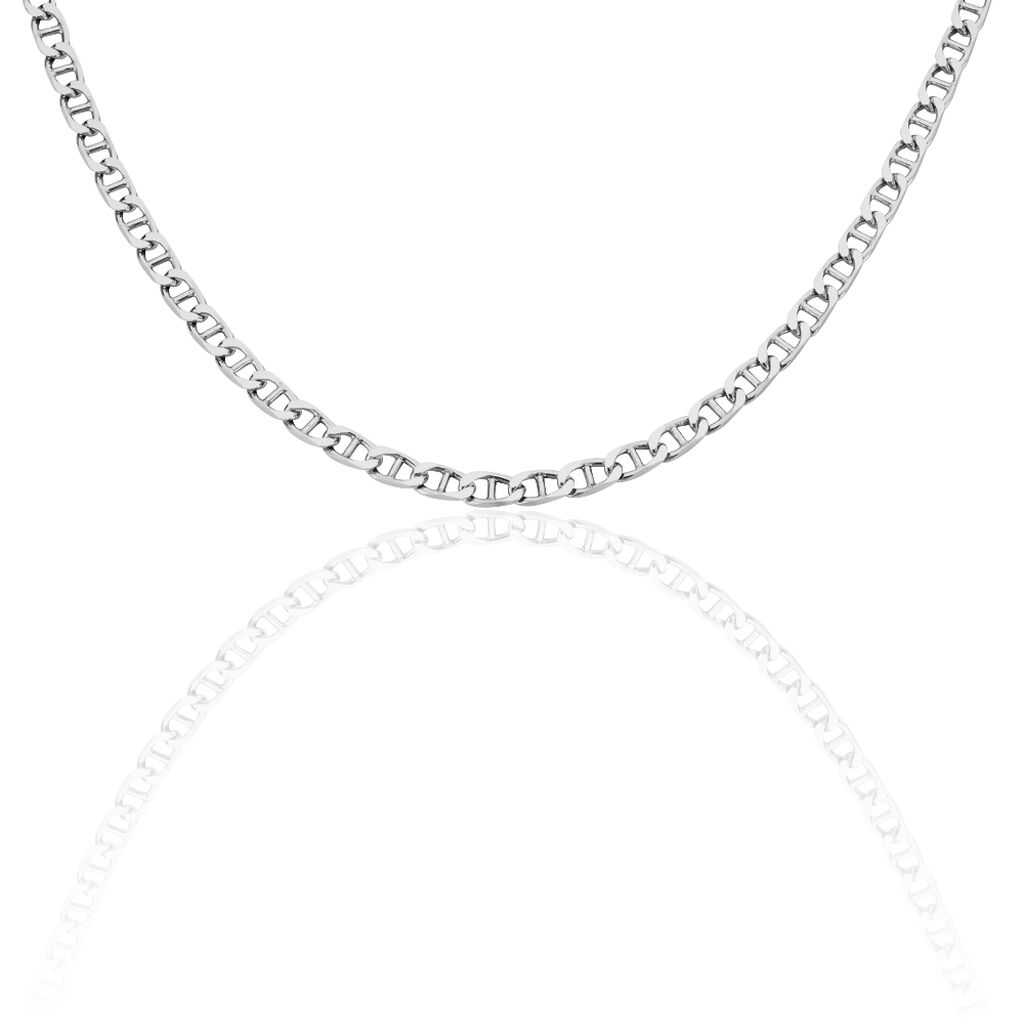 Unisex Stegpanzerkette Silber 925  - Halsketten Unisex | OROVIVO