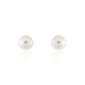 Damen Perlenohrringe Silber 925 Zuchtperlen 7-8mm - Ohrstecker Damen | OROVIVO
