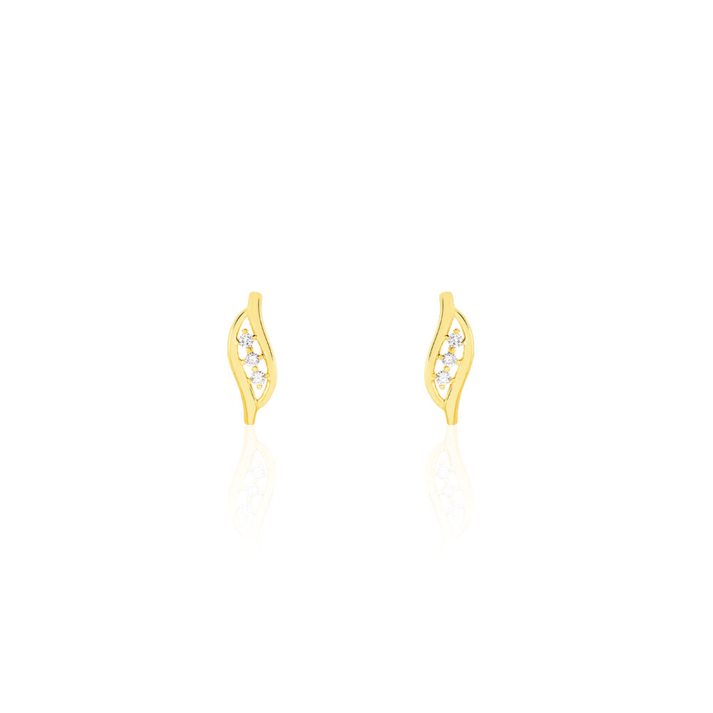 Boucles D'oreilles Or Jaune - Spannringe Damen | OROVIVO