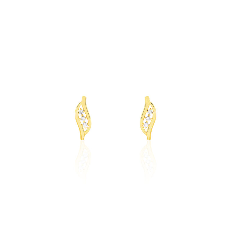 Boucles D'oreilles Or Jaune - Spannringe Damen | OROVIVO