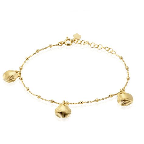 Damenarmband Silber 925 Vergoldet Muschel - Armbänder mit Anhänger Damen | OROVIVO