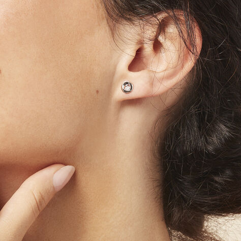 Damen Ohrstecker Weißgold 375 Diamant 0,03ct  - Ohrstecker Damen | OROVIVO