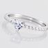 BILLIE Damen Ring Silber 925 Zirkonia Wei&szlig; 0,68 ct Herz
