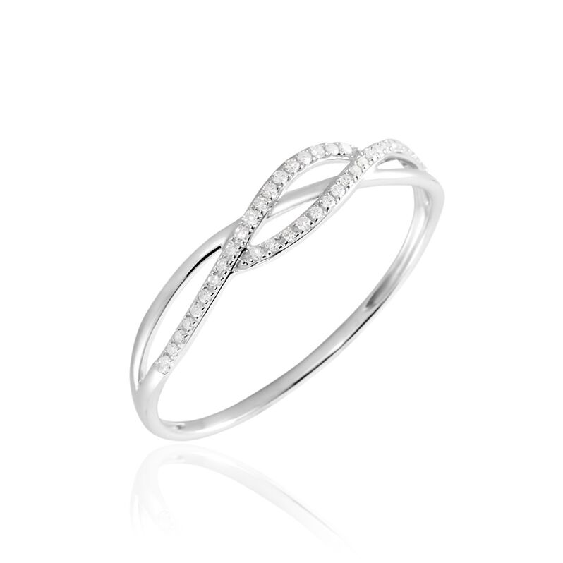 Bague Or Weiss Vague Diamants - Spannringe Damen | OROVIVO
