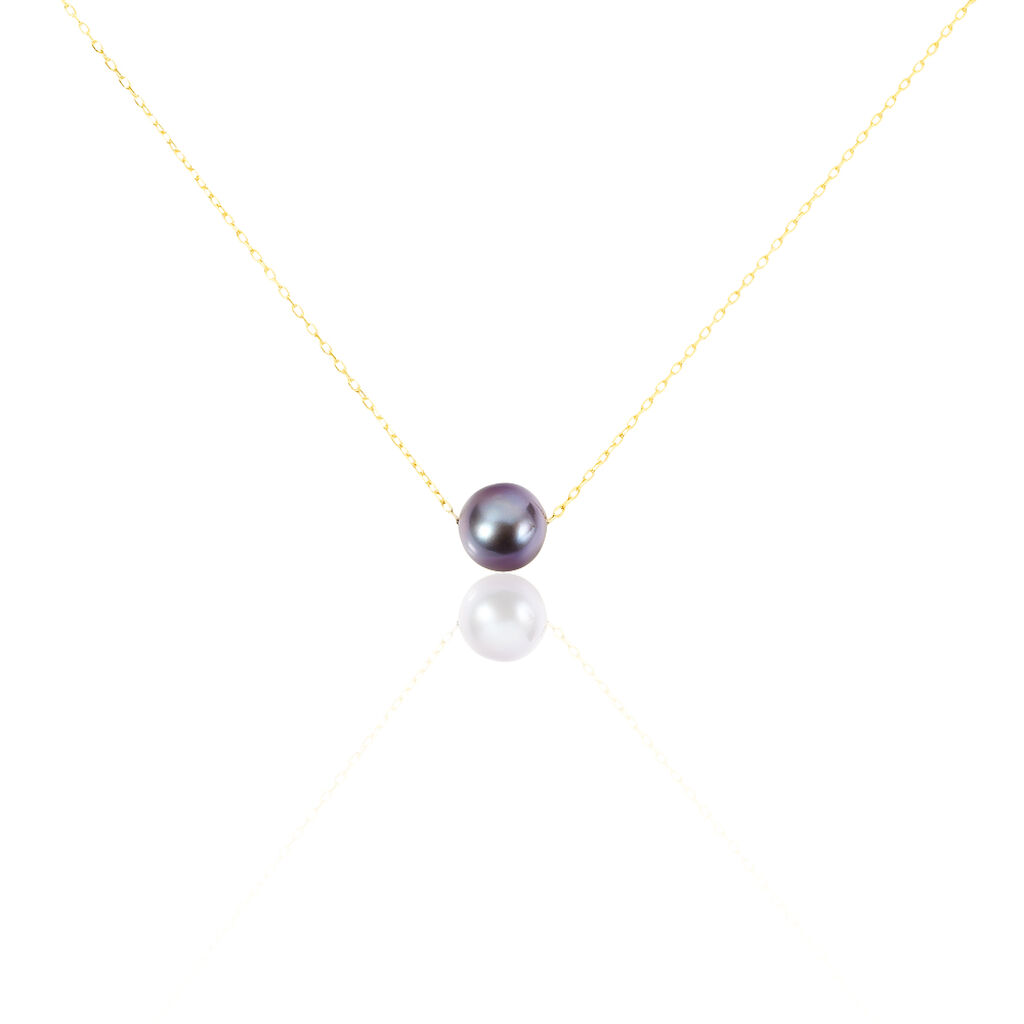 Collier Sissy Or Jaune Perle De Culture - Spannringe Damen | OROVIVO