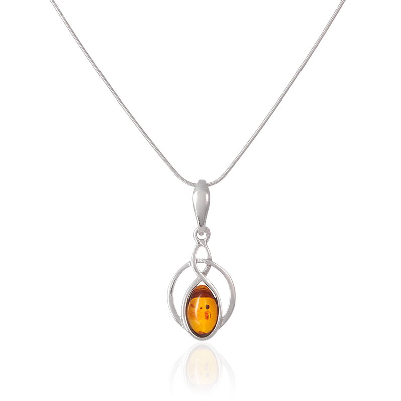 Collier Argent Et Ambre  - Spannringe Damen | OROVIVO