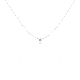 Damen Halskette Weißgold 375 Diamant 0,029ct  - Ketten mit Anhänger Damen | OROVIVO