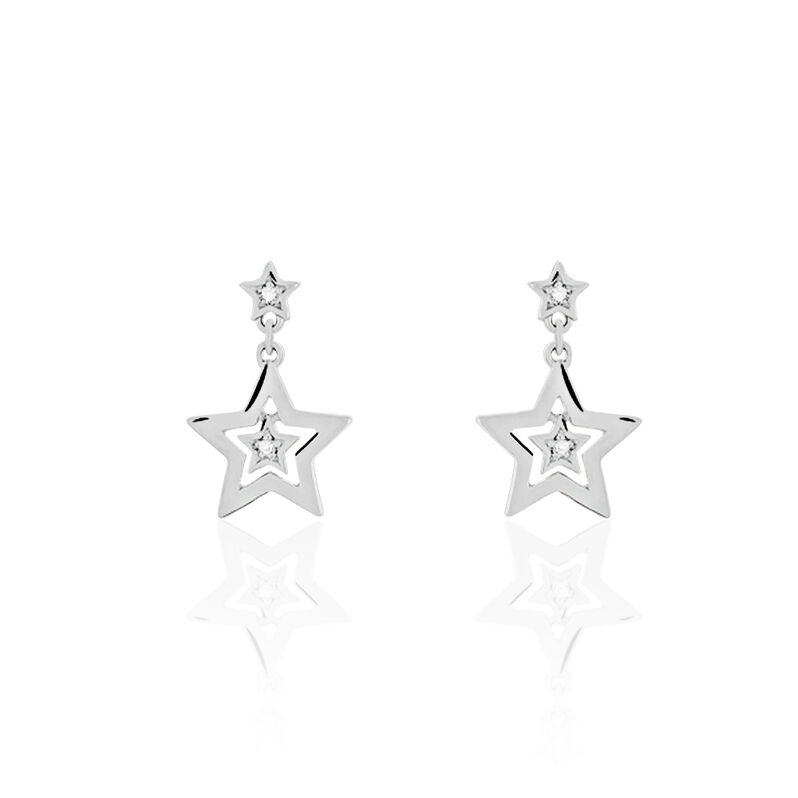 Damen Ohrstecker Silber 925 Zirkonia Stern - Ohrstecker Damen | OROVIVO