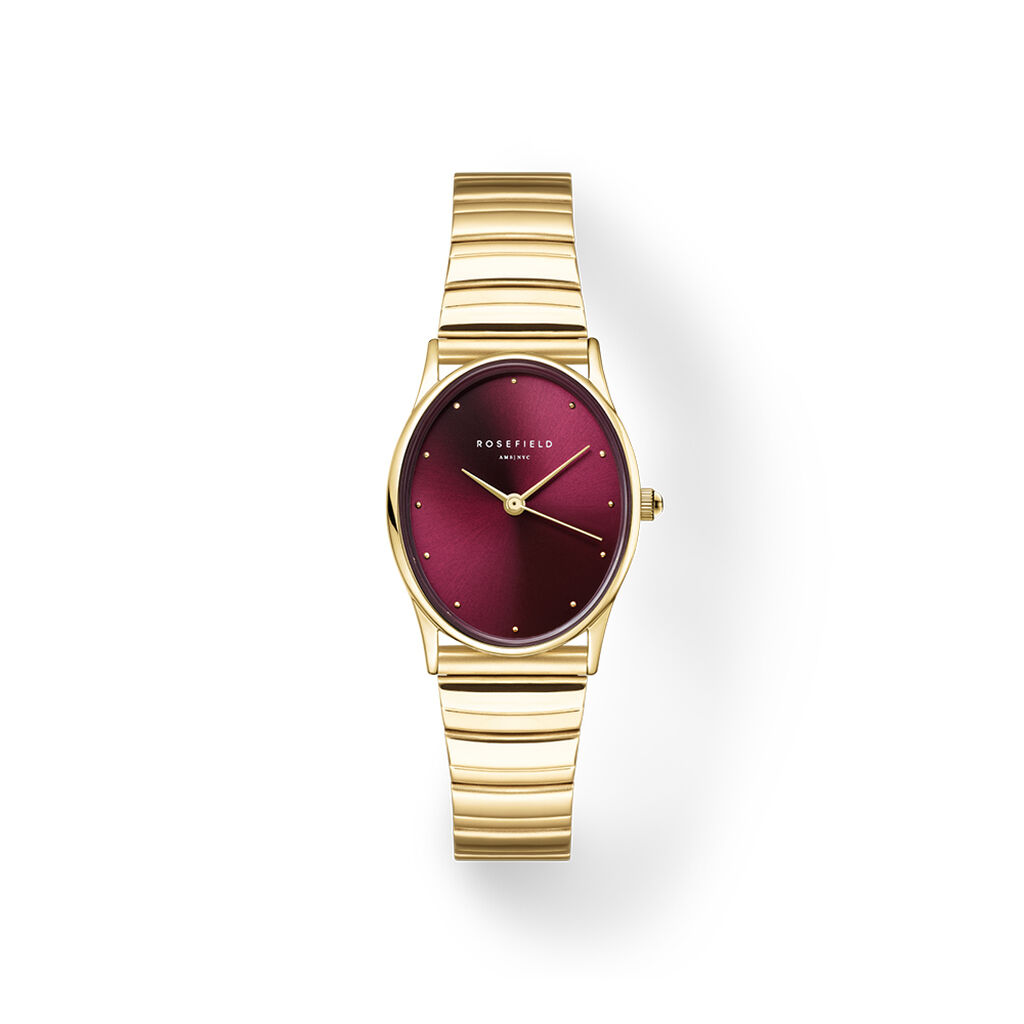 Montre Rosefield Oval Bordeaux