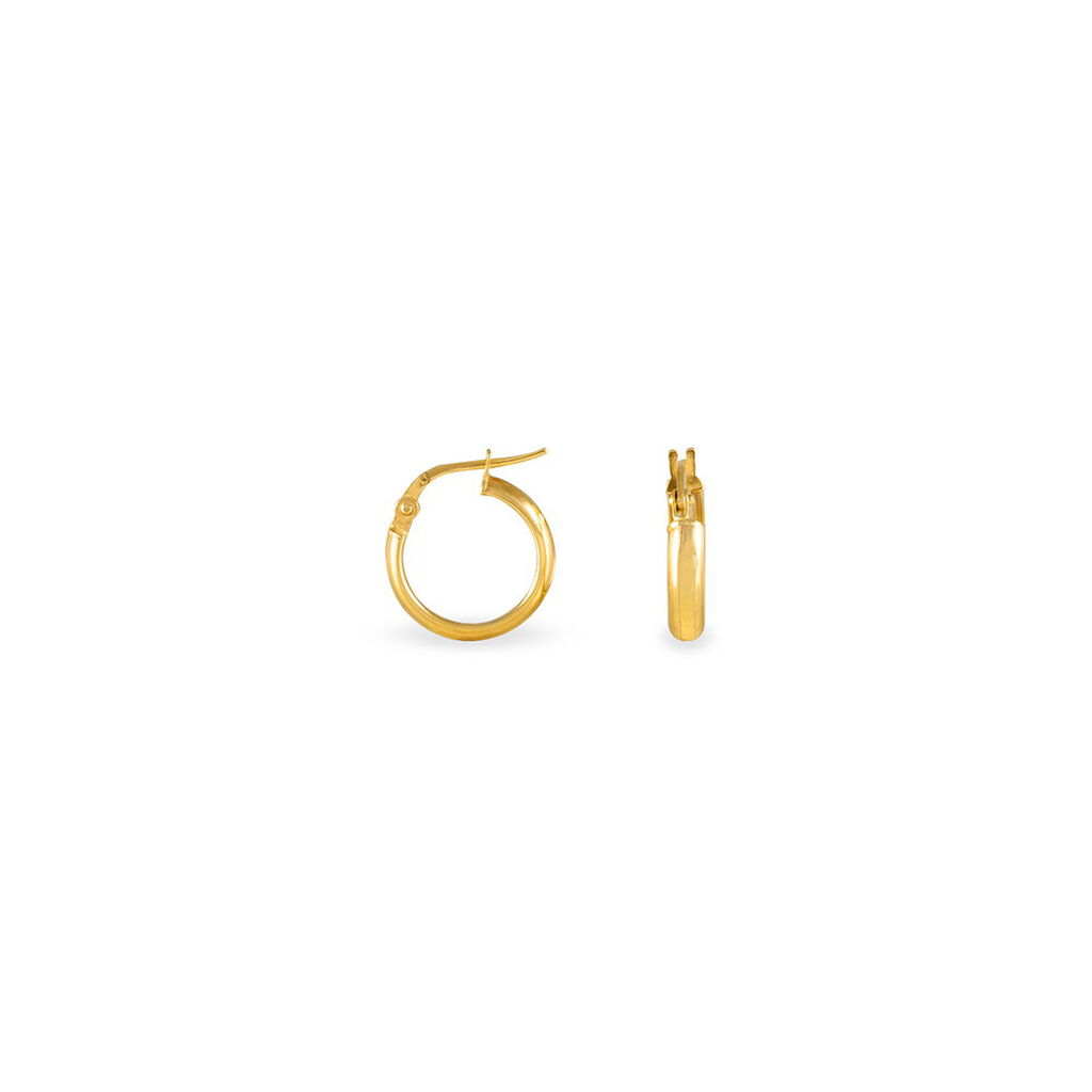 SHALANA Damen Creolen Gold 375 (9 Karat) B 3 mm