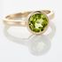 SOLEIA Damen Ring Gold 375 (9 Karat) Peridot Grün 1,28 ct Kreis