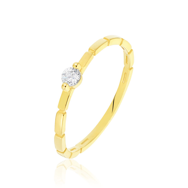 Bague Macy Or Jaune Crante Diamant - Spannringe Damen | OROVIVO