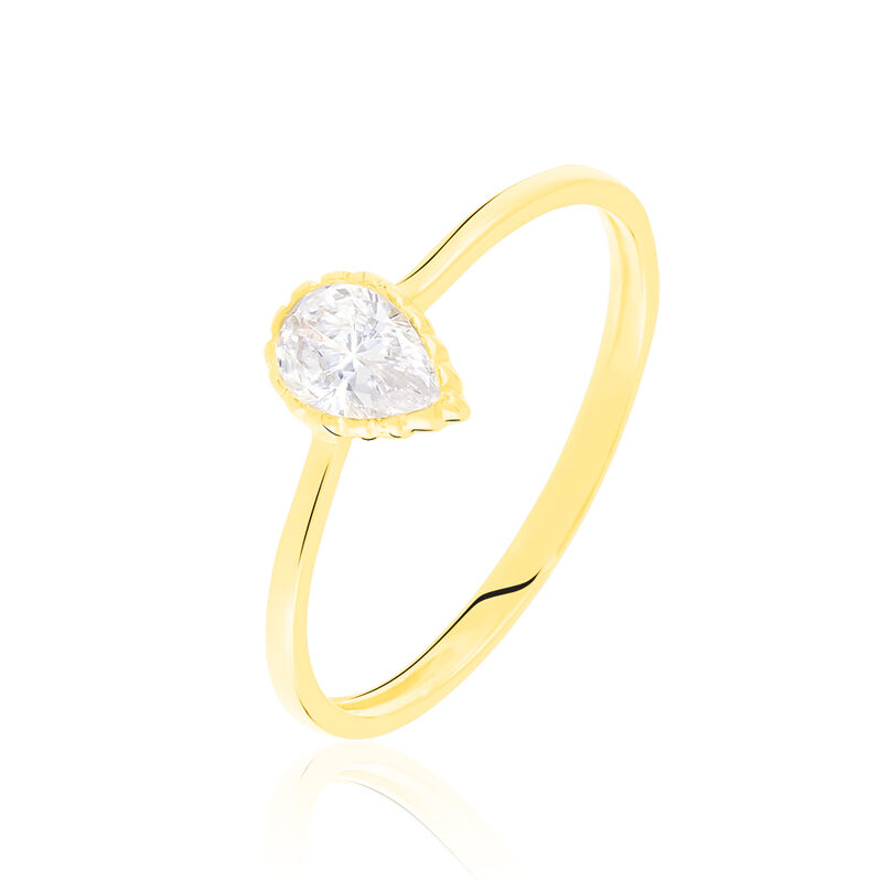 Bague Or Jaune Kadidja Goutte Oxyde Clos - Spannringe Damen | OROVIVO