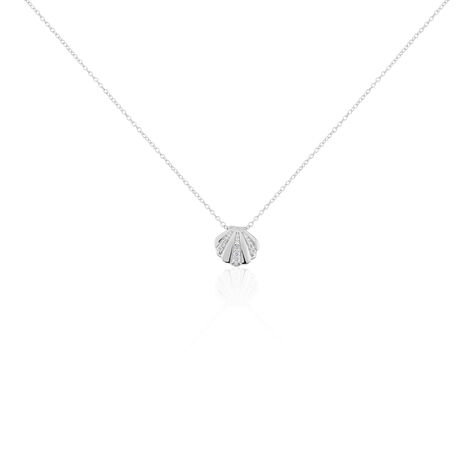 Damen Halskette Silber 925 Zirkonia Muschel - Halsketten Damen | OROVIVO