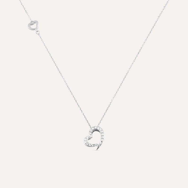 Collana Sophia Oro Bianco Diamante - Spannringe Damen | OROVIVO