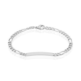 Unisex Id Armband Figarokette Silber 925 - ID-Armbänder Unisex | OROVIVO