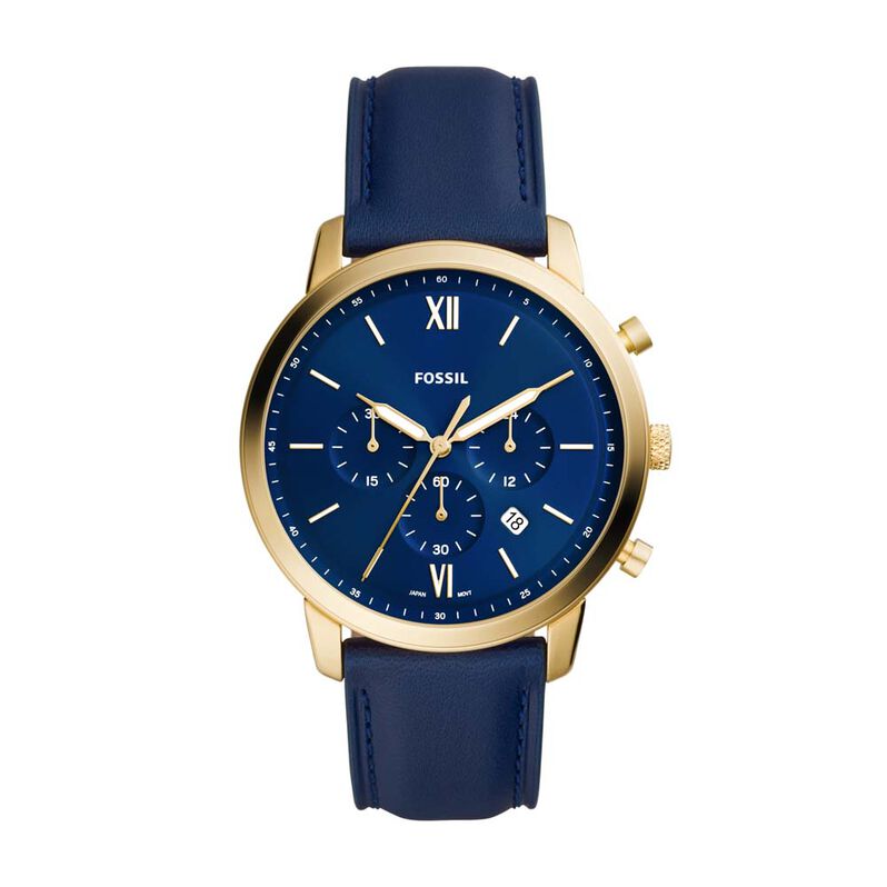 Montre Fossil Neutra Chrono Bleu - Spannringe Herren | OROVIVO