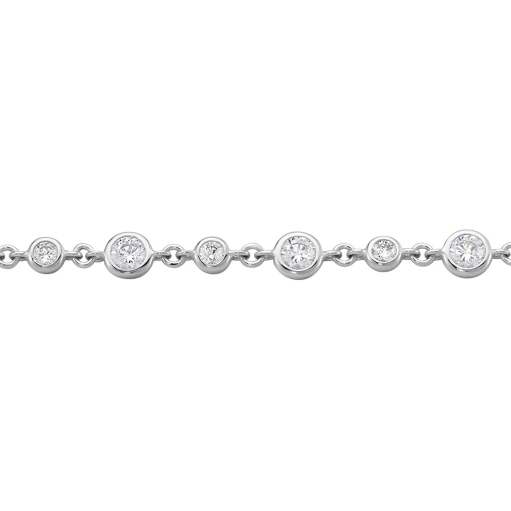 MELI Damen Armband Silber 925 Zirkonia Wei&szlig; 5,81 ct