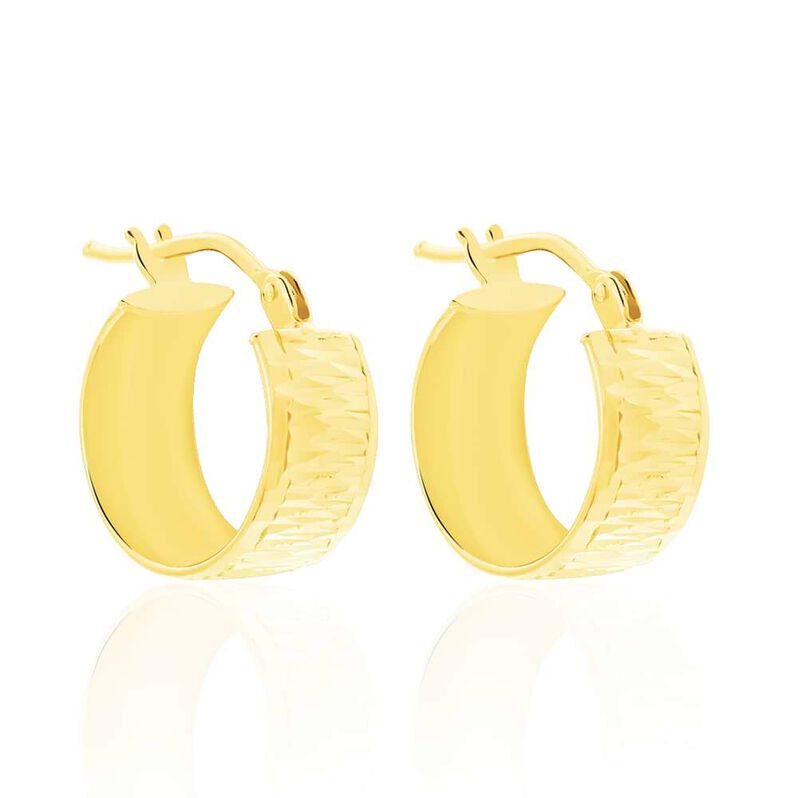 Orecchini A Cerchio Golden Lover Oro Giallo - Spannringe Damen | OROVIVO